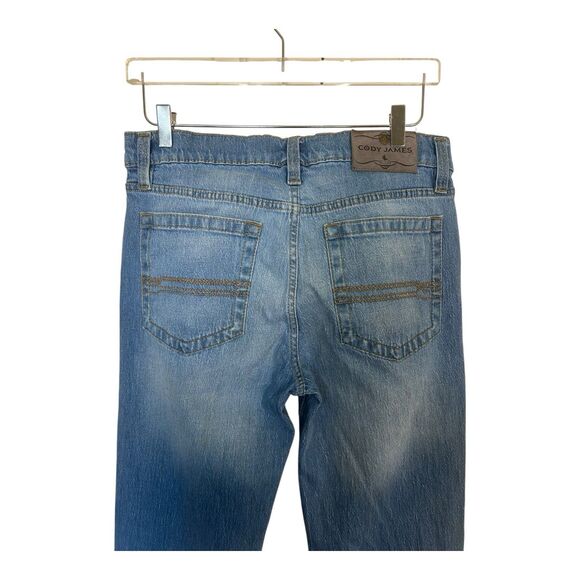 Cody James Tall Mens Western Medium Wash Straight Leg Jeans 32' W 36"" L - Picture 3 of 5